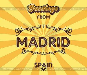 Tourism greeting theme - vector clipart