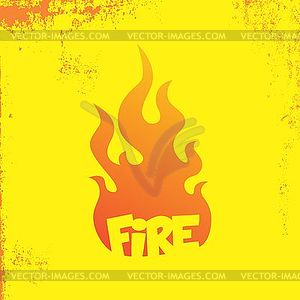 Fire theme - vector clip art