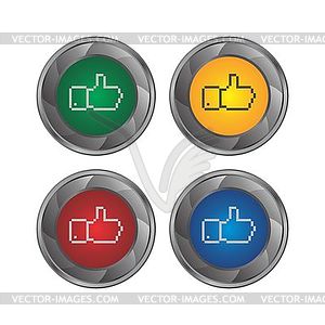 Hand gesture icon - vector clipart