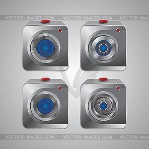 Media interface camera - vector image