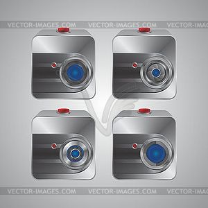 Media interface camera - vector clipart