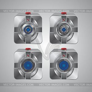 Media interface camera - stock vector clipart