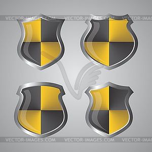 Art shield - vector image