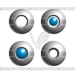 Media interface camera - vector clipart