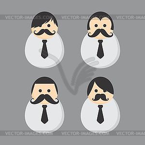 Avatar portrait picture icon - vector clipart