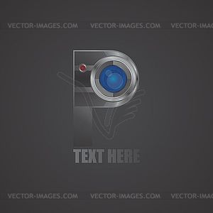 Media interface camera - vector clip art