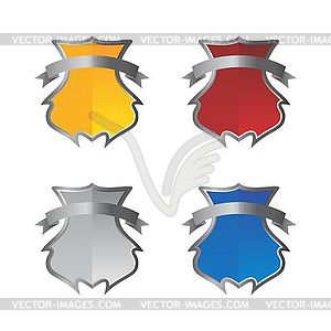 Art shield - vector image