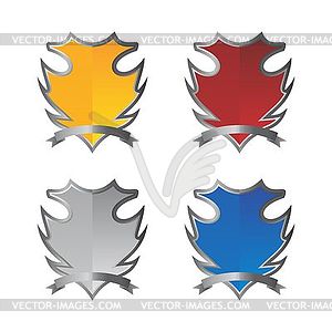 Art shield - vector image