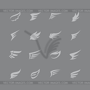 Wing art - vector clipart