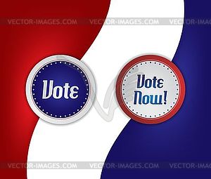 Vote and election label theme - vector clipart