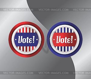 Vote and election label theme - vector clipart