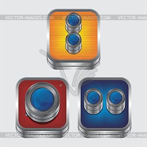 Media interface camera - vector clipart