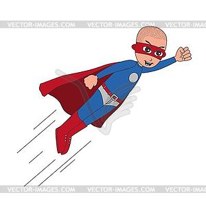 Superhero cartoon character - vector clipart