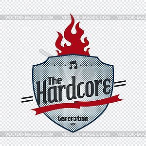 Music label art - vector EPS clipart