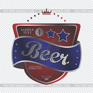 Beer label theme - vector clip art