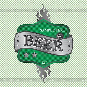 Beer label theme - vector clipart