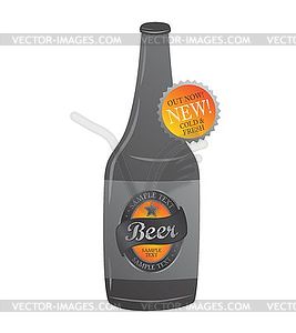 Beer label theme - vector clipart