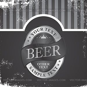 Beer label theme - vector clipart