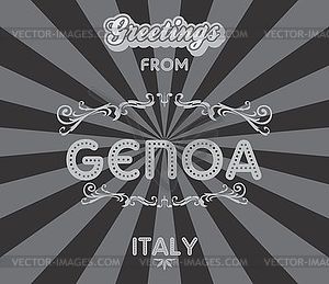 Tourism greeting theme - vector clipart