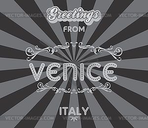 Tourism greeting theme - royalty-free vector clipart