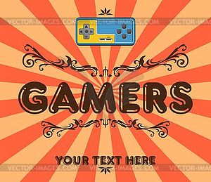 Gaming theme - vector image