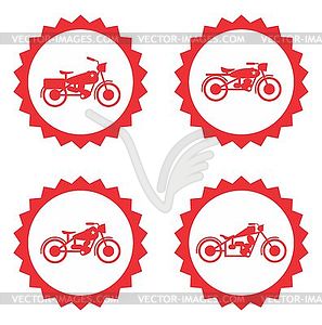 Мотоцикл тема - векторное изображение клипарта