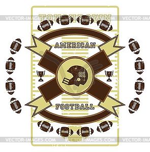 American football - vector clipart