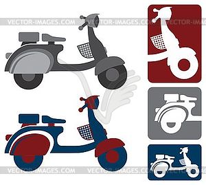 Motorcycle theme - vector clip art