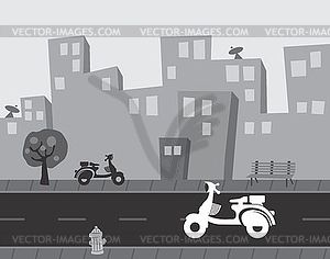 Motorcycle theme - vector image