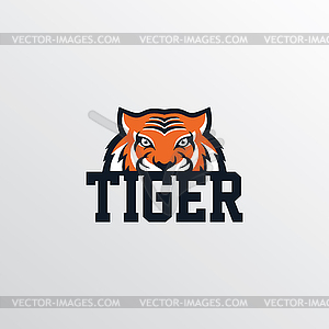 Wild tiger logotype theme - vector image