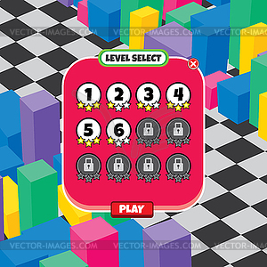 Игры темы меню активов - векторная графика