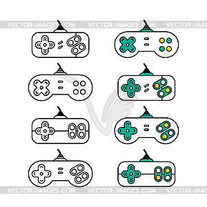 Joystick video game console - vector clip art