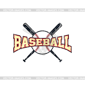 Baseball league theme - vector clipart