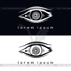 Eye vision logotype - vector clipart