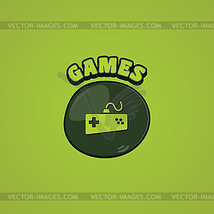 Game console joystick - vector clipart
