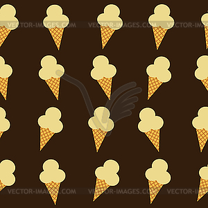 Ice cream cone theme - vector clipart