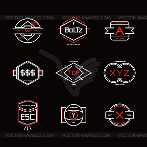 Modern vintage logo template - vector clipart