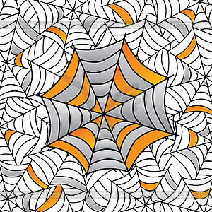 Colorful spider web art - vector clip art