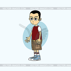 Male cartoon character - vector clipart
