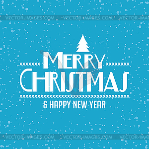 Wish you merry christmas - vector image