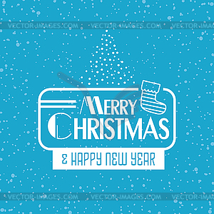 Wish you merry christmas - vector image