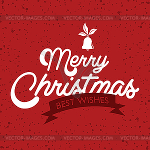 Wish you merry christmas - stock vector clipart