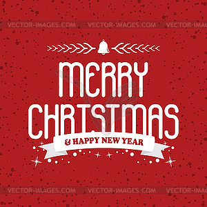 Wish you merry christmas - vector image