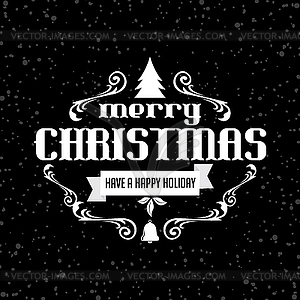 Wish you merry christmas - vector image