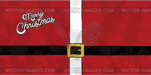 Santa claus christmas suit holiday - vector image