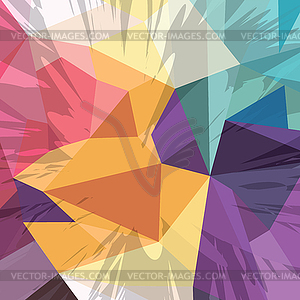 Abstract colorful triangle geometrical background - vector image