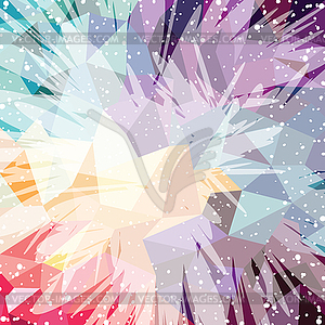 Abstract colorful triangle geometrical background - vector image