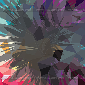 Abstract colorful triangle geometrical background - vector clipart