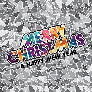 Wish you merry christmas colorful - vector EPS clipart