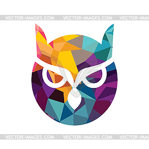 Сова логотип - векторный клипарт / векторное изображение